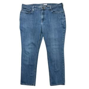 Carhartt Women's Relaxed Fit Work Jeans Size 18 Short Rugged Flex Mid Rise Denim